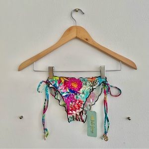 Luli Fama | Paraiso Multi-Colored Pink Bikini Bottom | Size: Extra Small (XS)